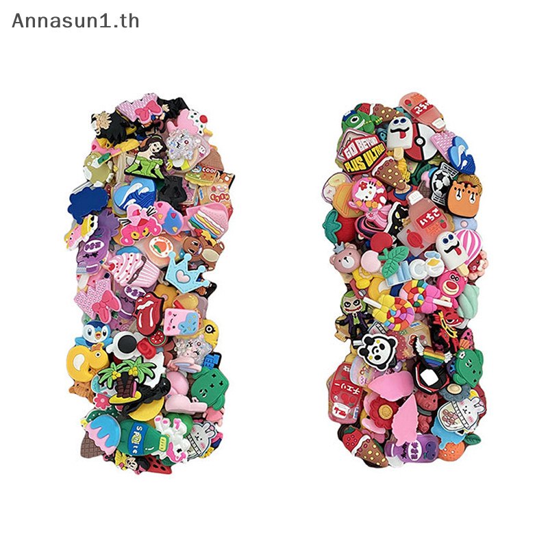 Annasun อุปกรณ์เสริมตกแต่งรองเท้า PVC 20 ชิ้น สําหรับ Croc TH