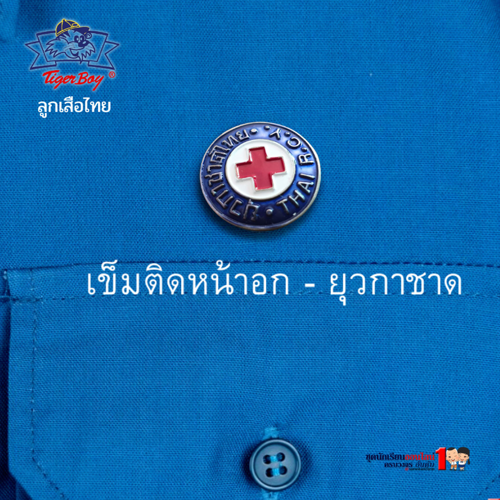 เข็มติดอก ยุวกาชาด ประถม - มัธยม