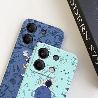 เคส Redmi Note 13 Redmi Note13 Pro 5G Redmi Note12 Pro 5G Note 12S Note 11s Note 11 Pro Redmi Note 13 5G เคสโทรศัพท์มือถือ ซิลิโคน ลายการ์ตูนนักบินอวกาศ สําหรับ TKA