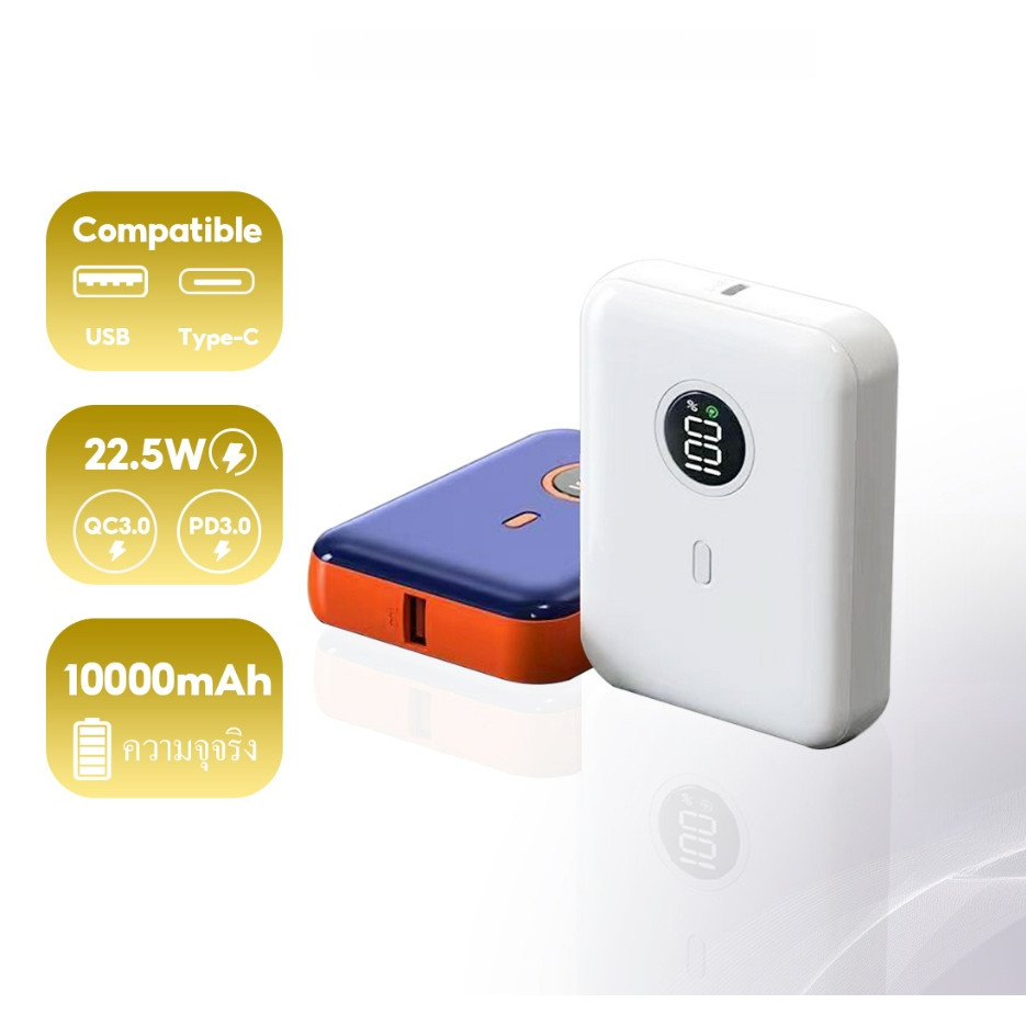 Z&M  P15 PowerBank PD22.5W Fast Charging 10000mah พลังงานเคลื่อนที่ การรับประกัน 1 ปี