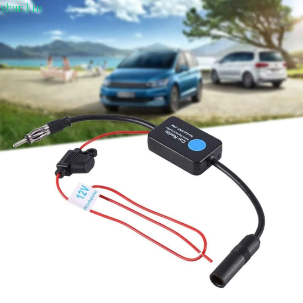 Shanlin เครื่องขยายสัญญาณวิทยุ 12V ANT-208 ป้องกันการรบกวน สําหรับรถยนต์ เรือ วิทยุ