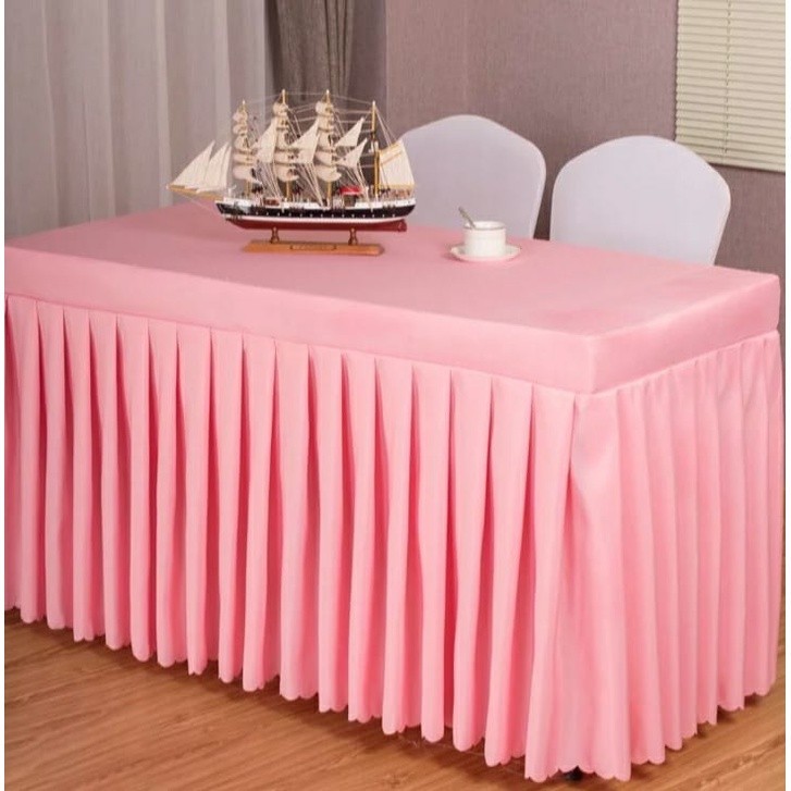ผ้าคลุมโต๊ะ ขนาด 180 x 80 ซม. สูง 75 ซม. วัสดุผ้ากรอง CAN REQUEST SIZE