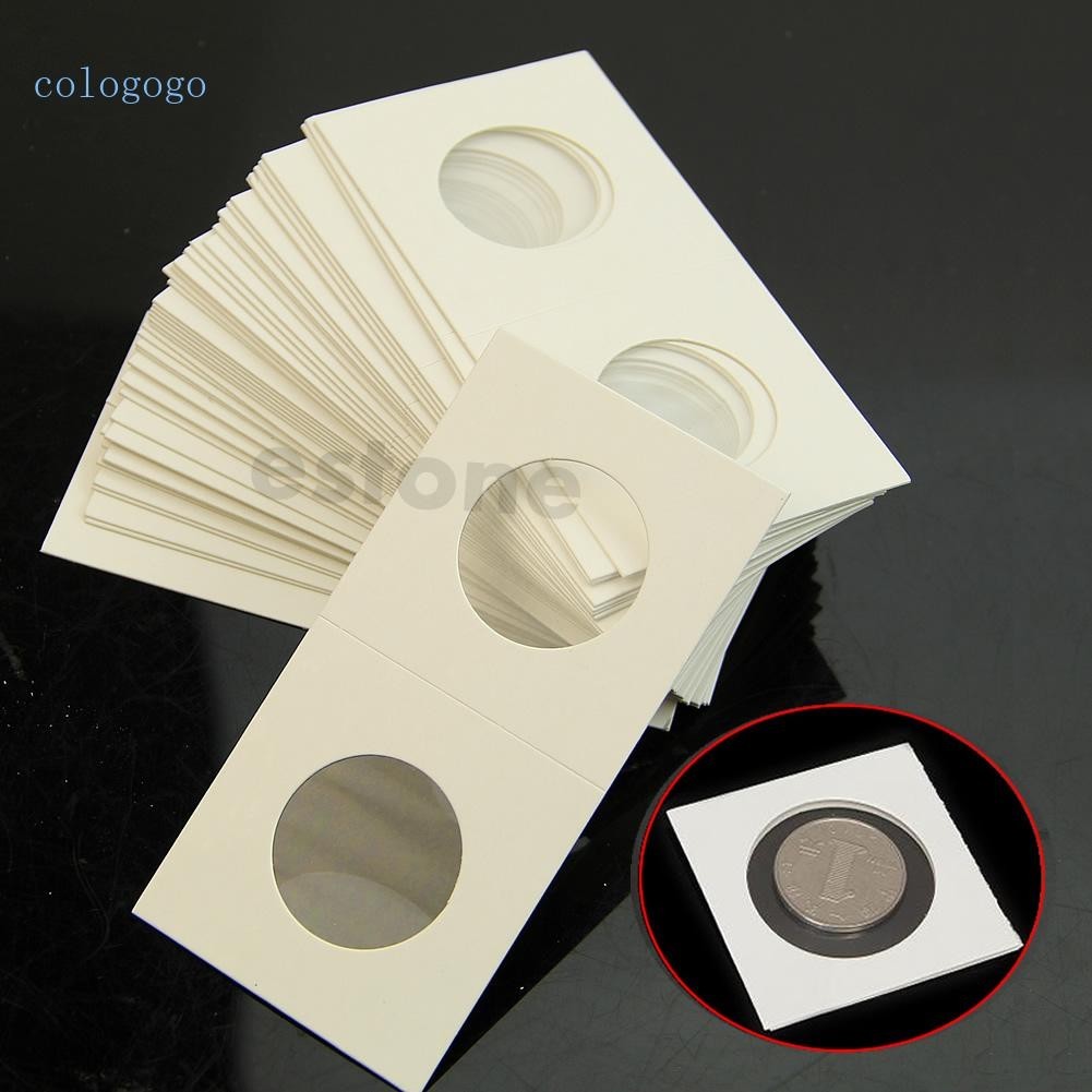 Colo ขายดี ที่เก็บเหรียญ แบบฝาพับ 2X2 25 มม. 50 ชิ้น