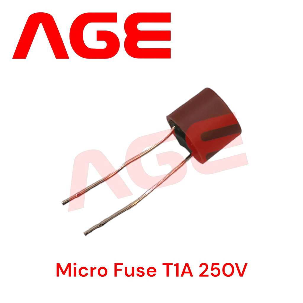 ไมโครฟิวส์กลม Micro Fuse T1A 250v