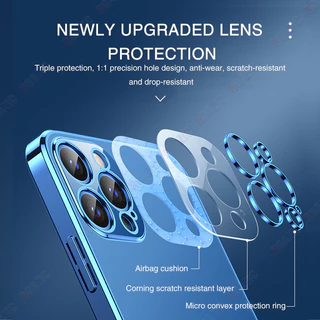สําหรับrealme 14 13 12 + 5G 12XPro Plus 5G Pro + 5Gเคสโทรศัพท์หรูหราชุบขอบโปร่งใสปลอกซิลิโคนอ่อนนุ่มกันกระแทกล้างปกหลัง