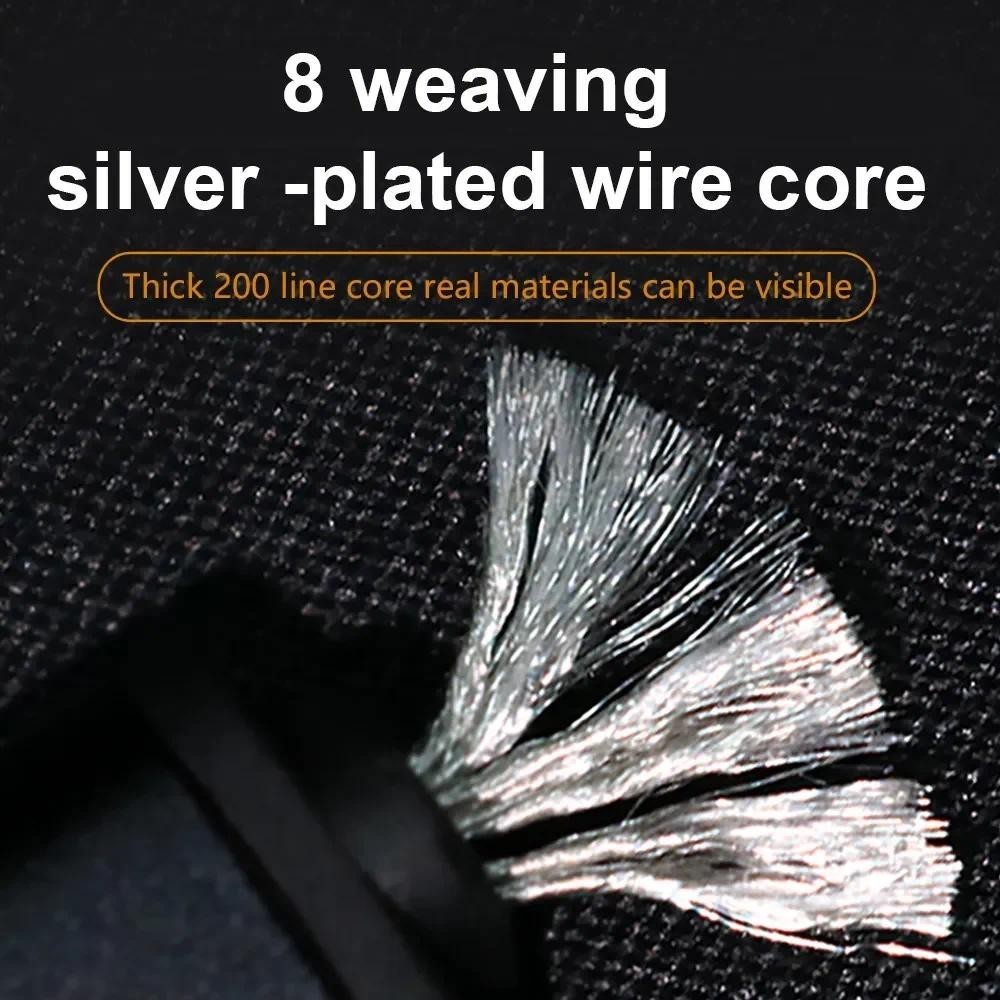 ชิป CVJ CT-3 CT-4 DAC Type-C เป็น 3.5 มม. 4.4 มม. CX31993 8 สาย ชุบเงิน คุณภาพเสียง Hifi HD