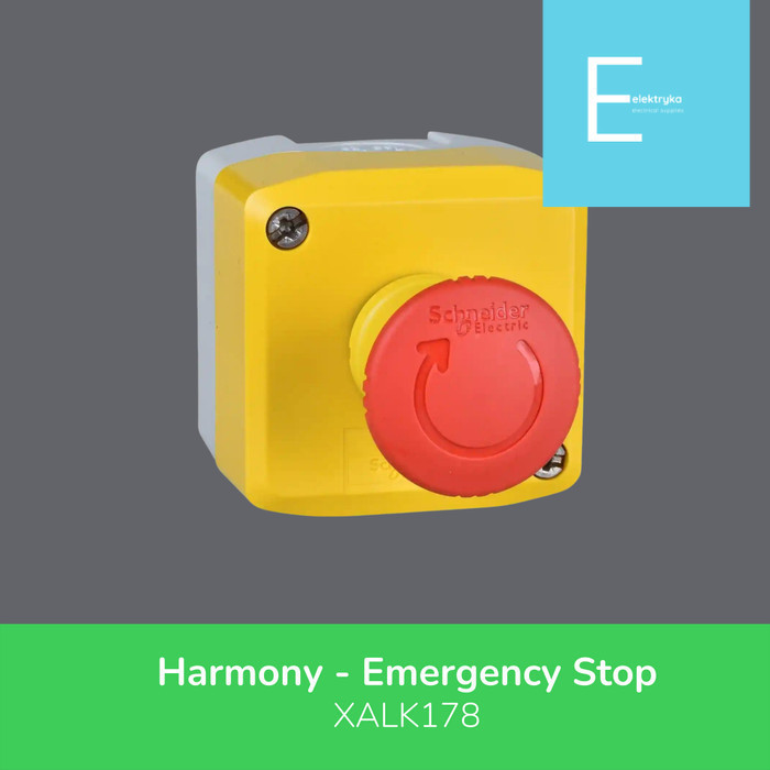 Schneider สถานีควบคุมไฟฟ้าฟังก์ชั่นหยุดฉุกเฉิน XALK178