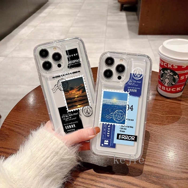 ฤดูใบไม้ร่วงโปร่งใส Soft Case OPPO A38 A18 A5s A12 A7 A9 A15 A16 A17 A8 A31 A53 A54 A57 A77s A58 A74