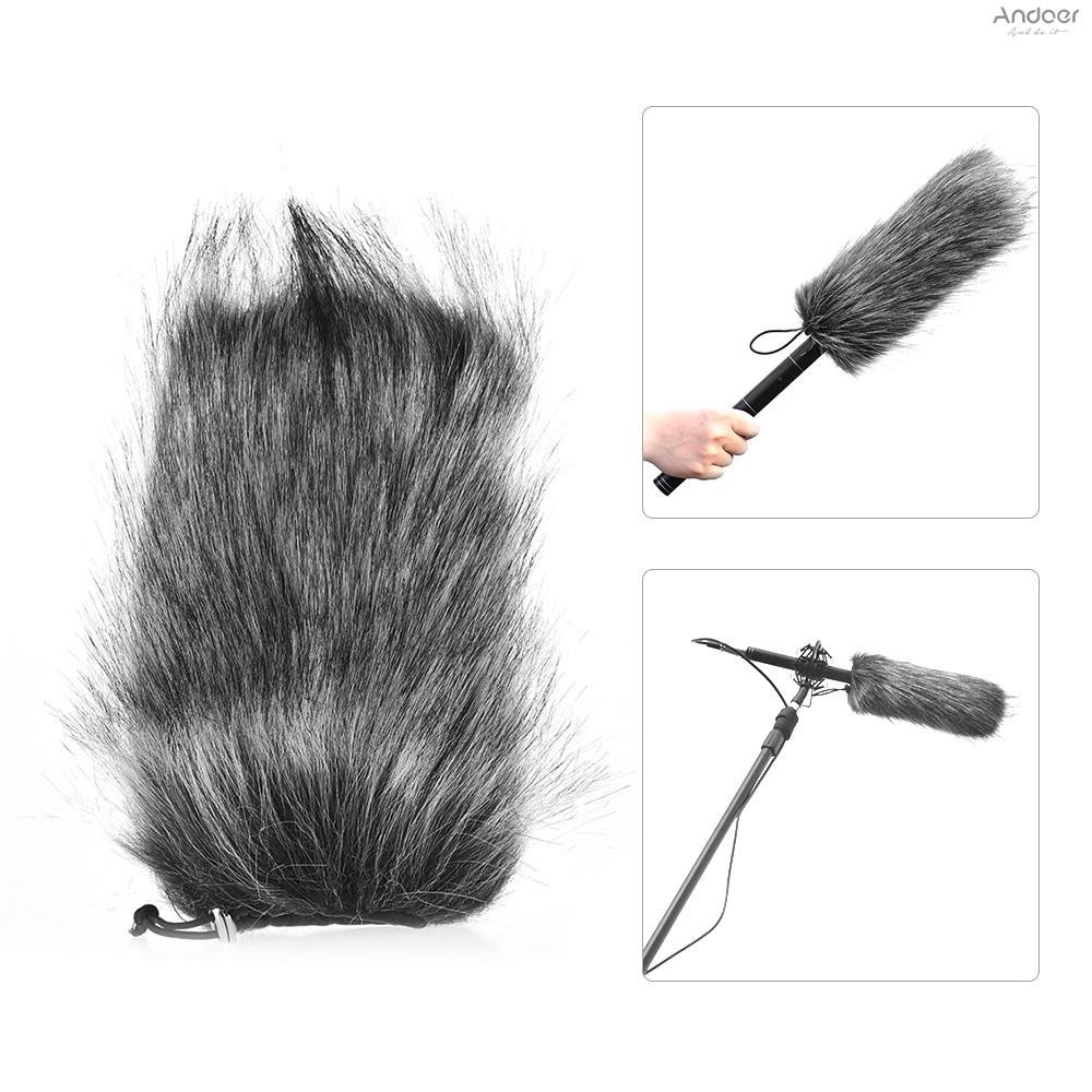 อุปกรณ์เมาท์ขาตั้งไมโครโฟน ขนเฟอร์ แบบยืดหยุ่น สําหรับ Rode VMGO Video Mic GO VideoMic Pro Micro TAKSTAR SGC-598 598 EMC965 NV1 XM1 CG6