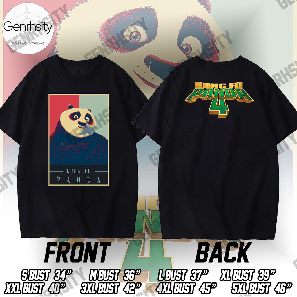 COD 💖 เสื้อผู้ชาย Kung Fu Panda 4 ผ้าฝ้าย พิมพ์ลายกราฟฟิค แฟชั่นสําหรับผู้ชาย และผู้หญิง Y2k T-Shirt