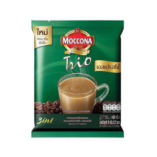 Moccona Trio กาแฟปรุงสำเร็จ มอคโคน่า ทรีโอ 3 in 1 กาแฟปรุงสำเร็จ ชนิดผง พร้อมดื่ม 27 ซอง