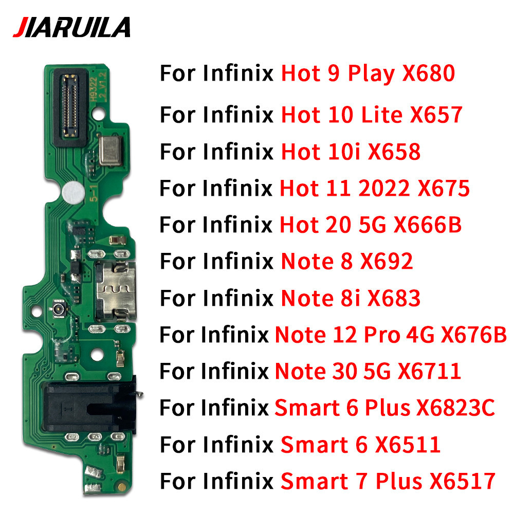 USB อะไหล่ มือถือ แพรก้นชาร์จ ตูดชาร์จ Infinix Hot 9 Play 10 Lite 10i 11 20 Note 8 8i 12 30 5G Smart