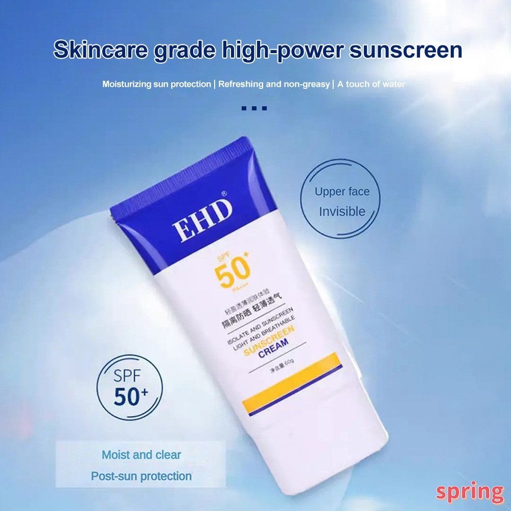 ✨ Ehd Facial Body Sunscreen Spf 50+ Pa+++ บางเบา ชุ่มชื้น ไม่เหนียวเหนอะหนะ ป้องกันรังสียูวี ครีมกัน