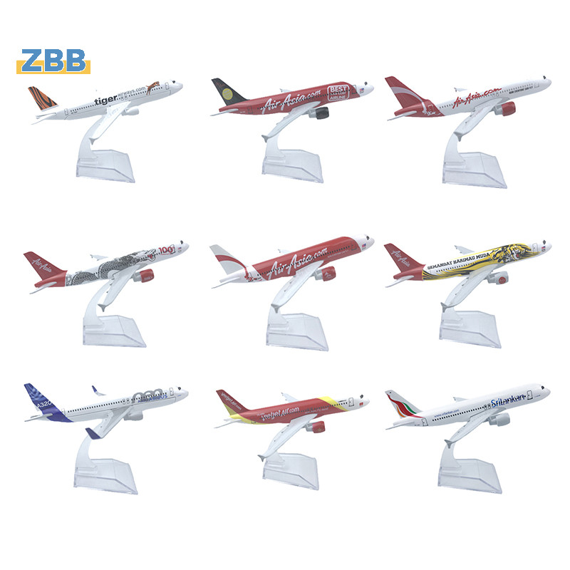 Zbb> โมเดลเครื่องบินโลหะ สเกล 16 ซม. 320 350 340 1/400