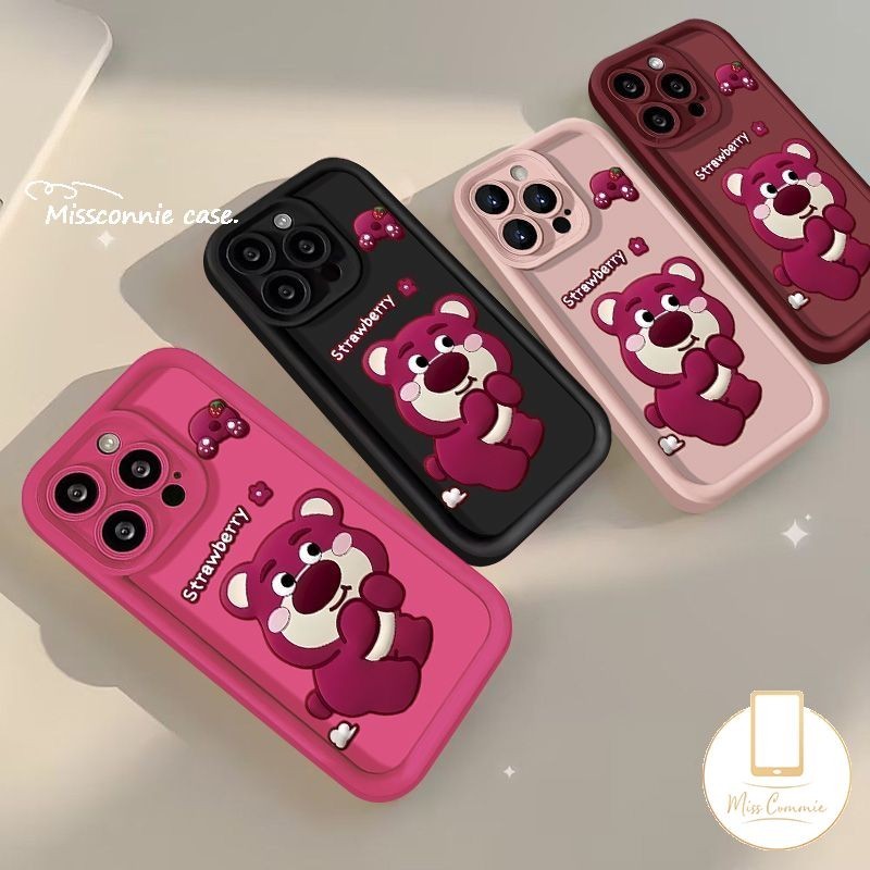 สําหรับrealme C63 C51S C53 C35 C25Y C51 C21Y C25 C15 C67 C33 C12 C20 C55 หมายเหตุ 50 5i 5s 7i 6i 11 8i 9i C30 ล็อตโซ่ C21 C31 C11 C17 คู่หมีสตรอเบอร์รี่C11 C11 C21 C11 C21 C20