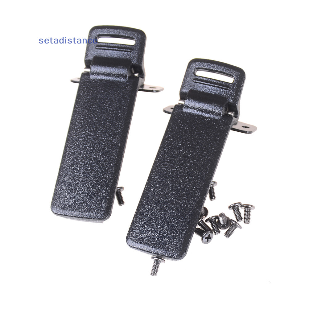 [Setad] 2 ชิ้น Walkie Talkie อะไหล่คลิปเข็มขัดด้านหลังสําหรับ UV-5R วิทยุ 2 ทิศทาง UV5R [ใหม่]