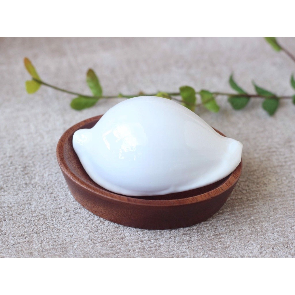 EGG CHICKEN SHELL WHITE CERAMIC SHELL (GRET EGG SHELL) - 1 เปลือก