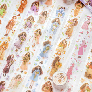 Journamm เทป PET ลายดอกไม้ 37.5 มม. * 2 ม. สําหรับตกแต่งสมุด…