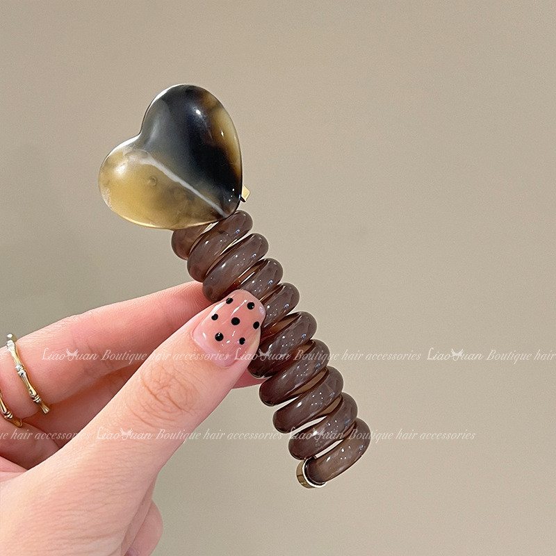 2024 สไตล์ใหม่ญี่ปุ่นเรียบง่ายฟองถักเปียหัวเชือกหญิงรักสายโทรศัพท์ผมแหวนผมหางม้าถักผมเครื่องมือที่มีประโยชน์ - รูปที่ 6