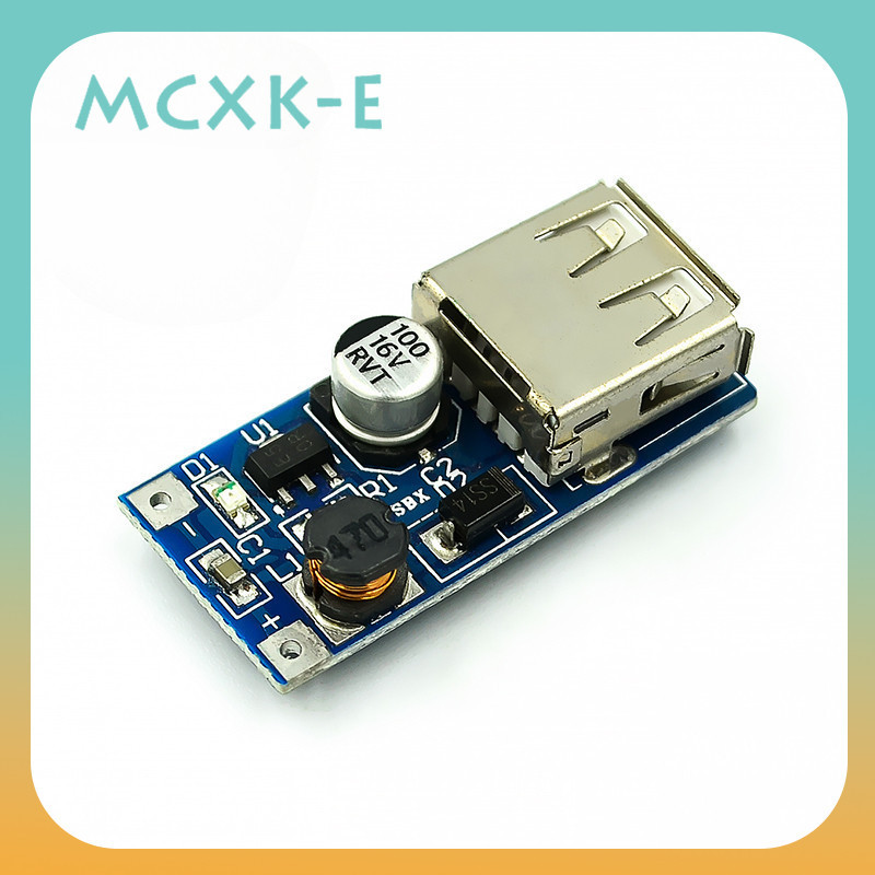 โมดูลบูสเตอร์ dc-dc (0.9V~5V) Liter 5V 600MA USB Booster บอร์ดวงจรพาวเวอร์แบงค์ Booster