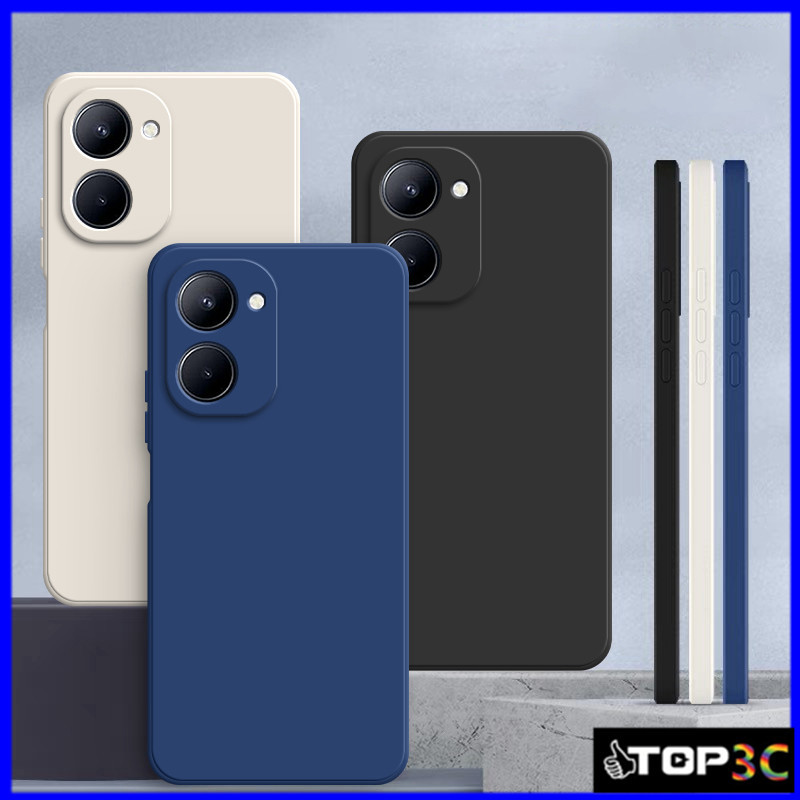 เคส Vivo Y03/Y18/Y100 5G/Y27S/Y36 5G/Y27 5G/Y17S/Y16/Y02/Y02T ซิลิโคนเหลวสีทึบป ้ องกันการหล ่ นเคสโทรศัพท ์ YT