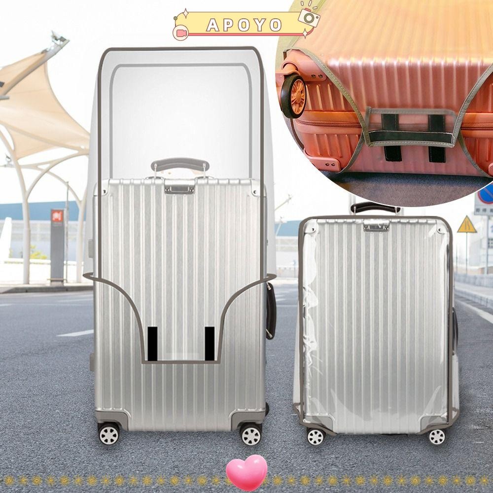 อาโปโย ฝาครอบป้องกันกระเป๋าเดินทาง, พีวีซี 16-28 นิ้วกระเป๋าเดินทาง, ทนต่อการสึกหรอโปร่งใสกันน้ํากันฝุ่นกระเป๋าเดินทางฝาครอบป้องกั