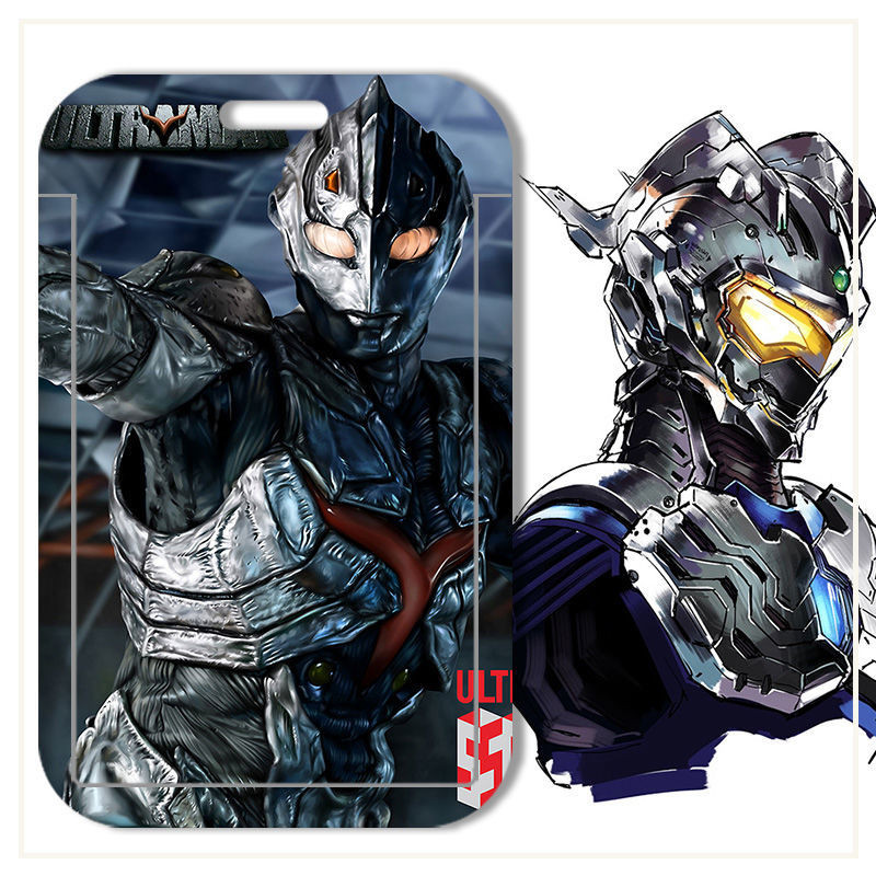 Ultraman Tiga Zero DIY Student School ID Card Holder Personal ID Card Bank Card MRT Card Case