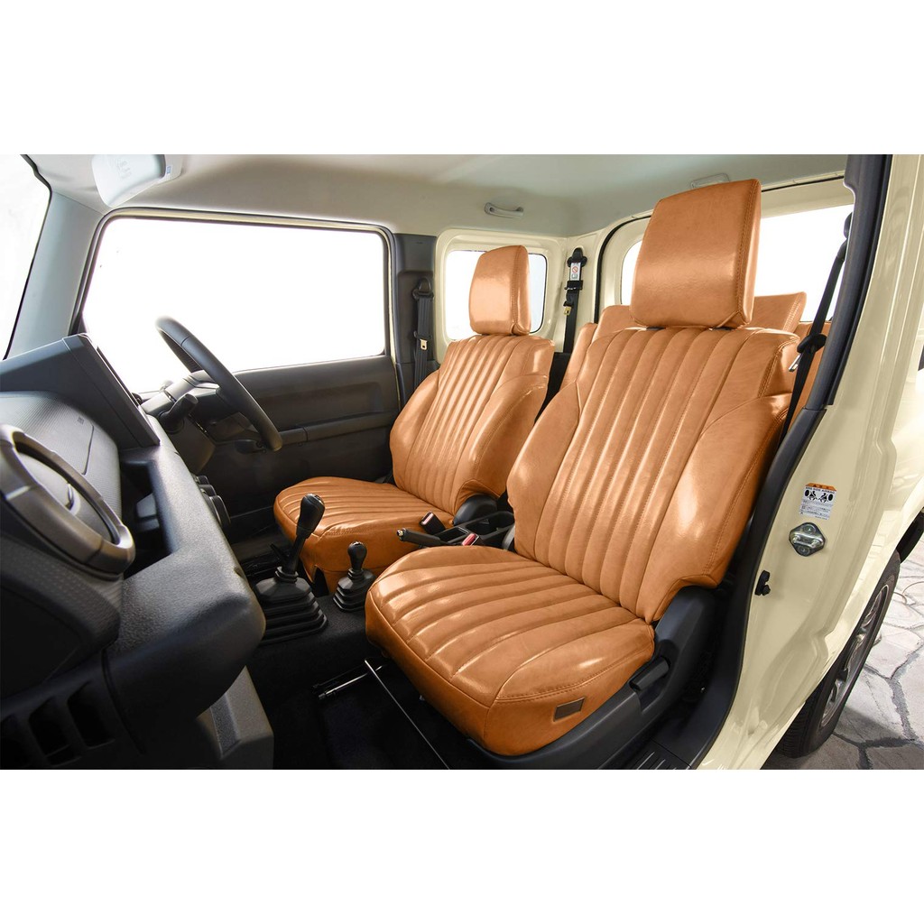 Grace Antique Design Seat Covers for JB64 Jimny/JB74 Jimny Sierra - Gray, Camel, Brown Versions ㅤDir