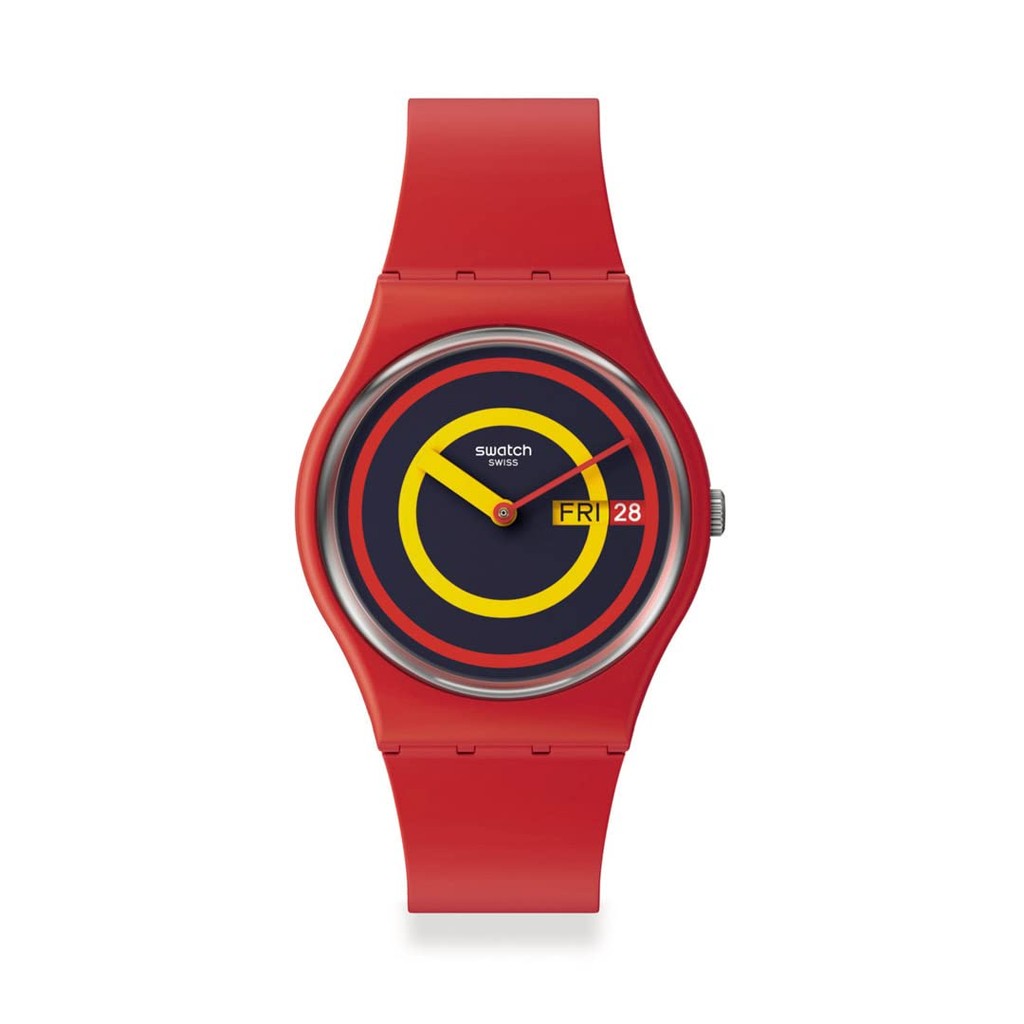 Swatch watch SWATCH CONCENTRIC RED THE JANUARY COLLECTION SO28R702 Red