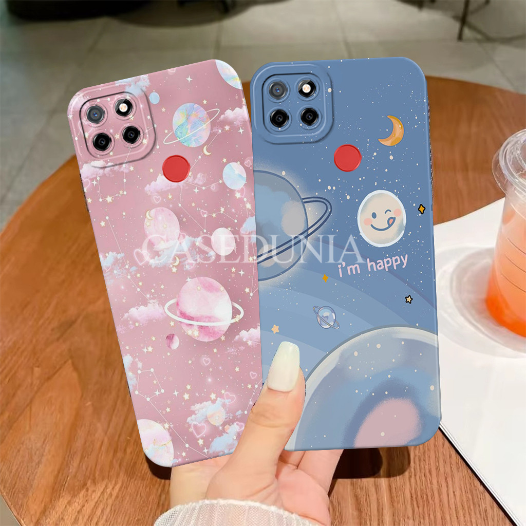 Realme C12 C15 C25 C25s Narzo 20 30a 50a Softcase - Pl4net Motif - Silicone - Tpu - เคสป้องกัน