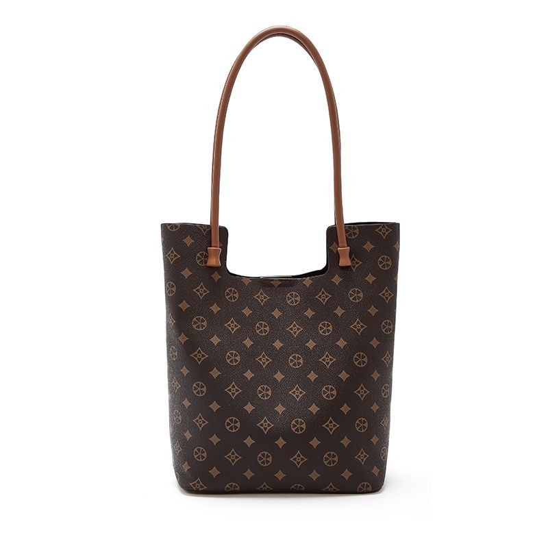 Tote Bag กระเป๋าสะพายความจุขนาดใหญ่กระเป๋าหญิง All-Match Bucket Bag Retro Commuter Bag