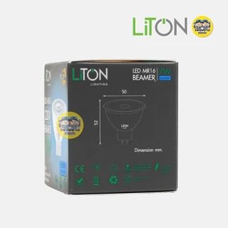 LiTON หลอดไฟ LED MR16 รุ่น BEAMER ขั้ว GU5.3 7W แรงดันไฟฟ้า 220V แสงขาว แสงวอร์ม หลอดแอลอีดี หลอดไฟ