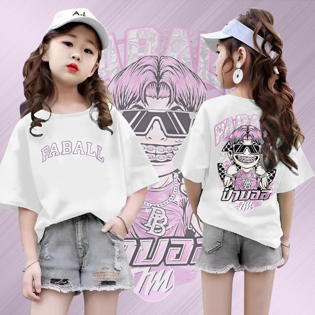 เสื้อยืดเด็กป๋าบอล พิมพ์ลาย ผ้า ใส่ได้ ทั้ง ชาย ใส่สบาย ไม่หด ไม่ย้ พร้อมส่ง - รูปที่ 4