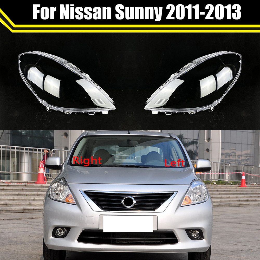 ด้านหน้าไฟหน้ารถ Auto Light Case โปร่งใสโคมไฟโคมไฟ Shell ไฟหน้าเลนส์ฝาครอบกระจกสําหรับ Nissan Sunny 