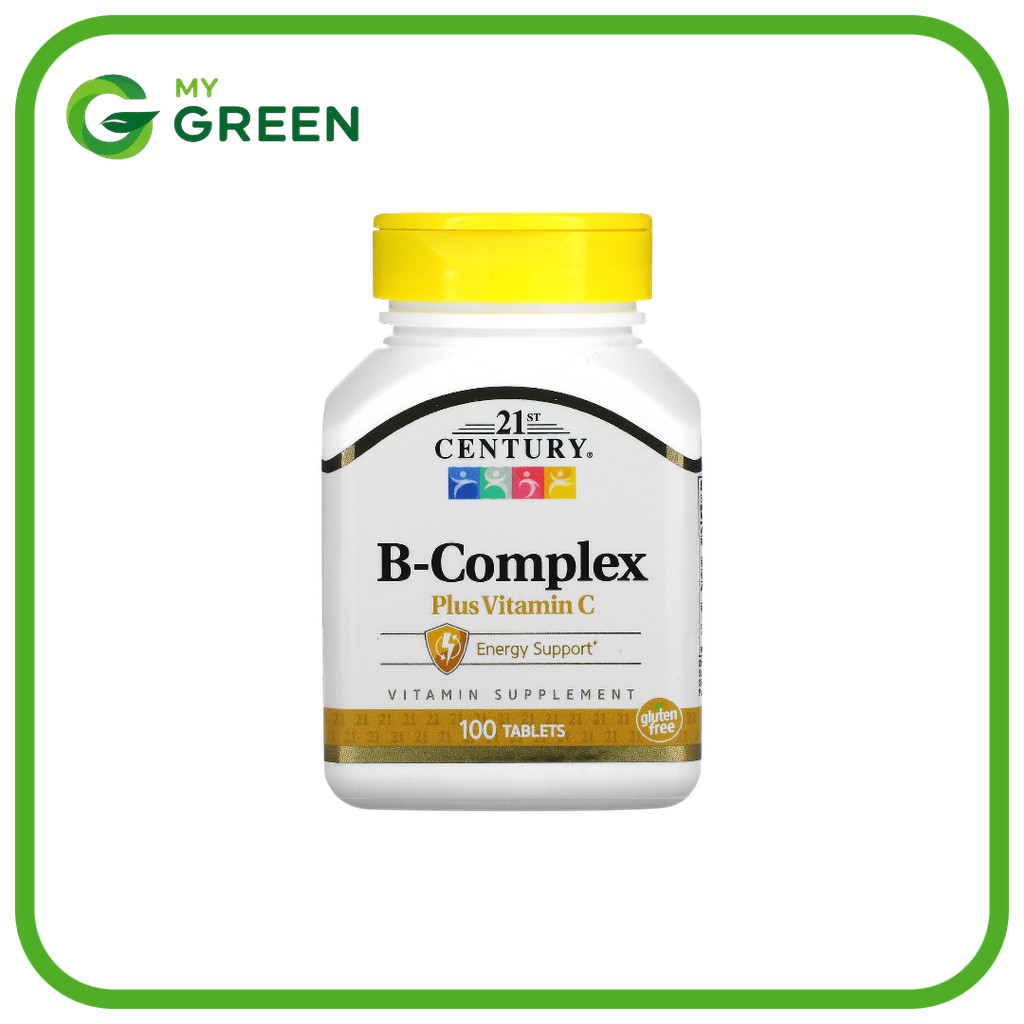 21st Century, วิตามิน B รวมผสมวิตามิน C บรรจุ 100 เม็ด