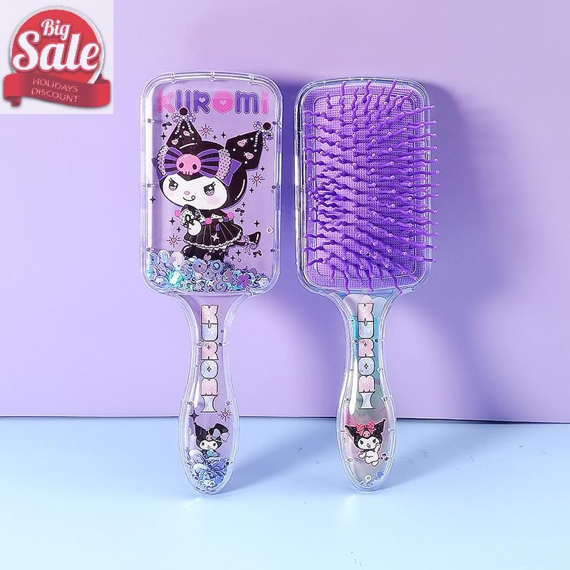 Af Kawaii Sanrio Kuromi Air Cushion หวีนวด My Melody Cinnamoroll หวีแปรงผม Hairdressing เครื่องมือสาวของขวัญ A