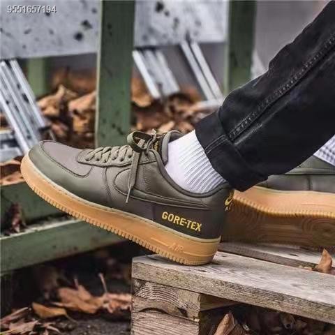 Nike Gore-Tex  Air Force 1 Low Cut Rubber Basketball Shoes For Men's Shoes high quality SneakersU ร
