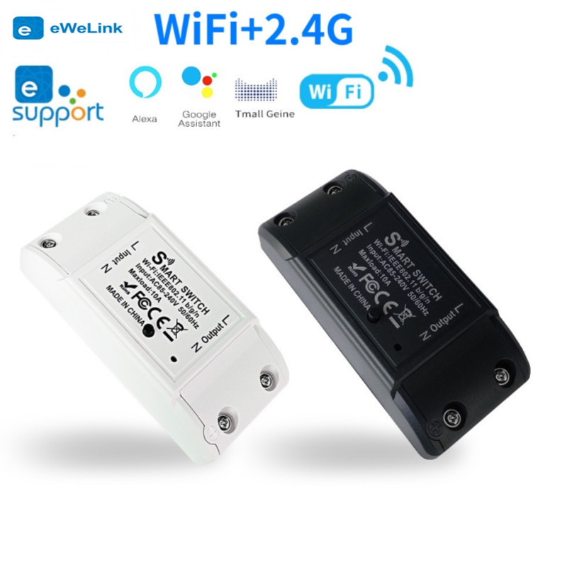 Ewelink สวิตช์อัจฉริยะ WiFi รองรับ eWeLink APP ใช้กับ Amazon Alexa Google Home ควบคุมด้วยเสียง