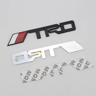 สติกเกอร์ตราสัญลักษณ์ TRD ติดด้านข้างบังโคลนหน้า และหลัง สําหรับ Toyota Auto Decal 1 ชิ้น
