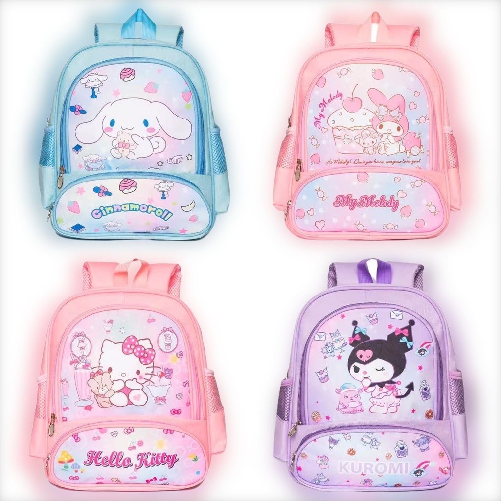 Cinnamoroll Melody Kuromi Hello Kitty School Backpack Bag Sanrio Cute KK