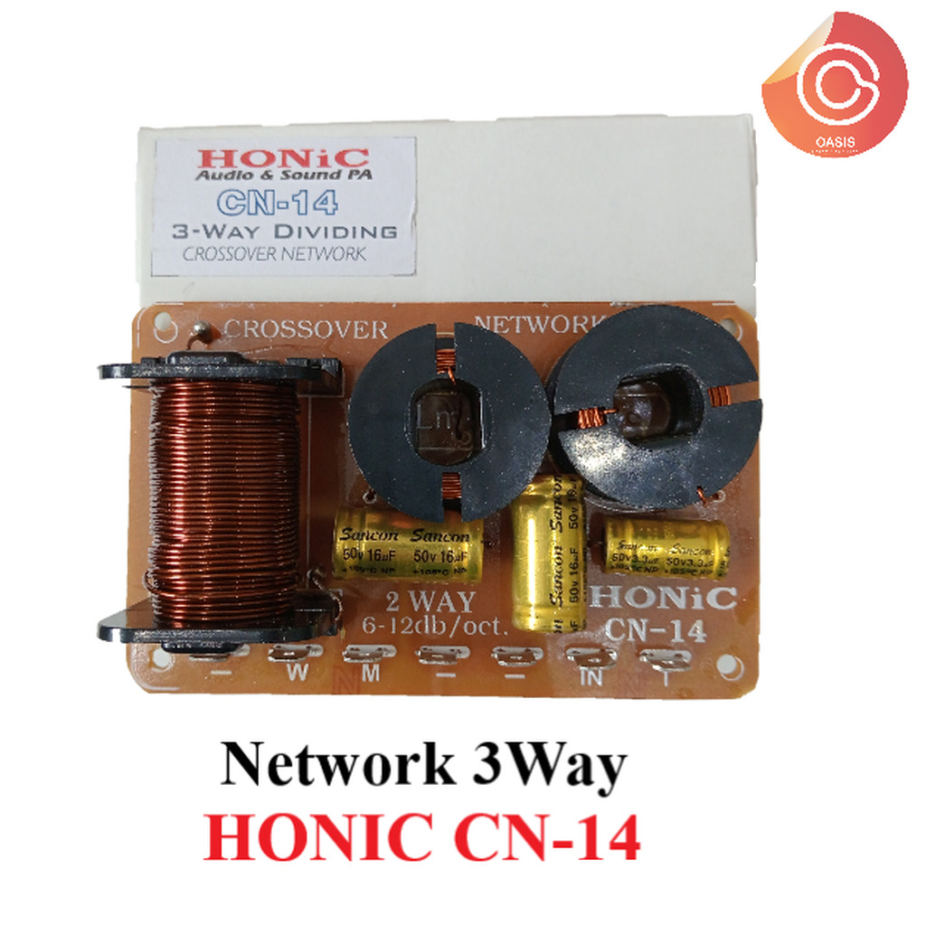 (1ชิ้น/HONIC CN-14) เน็ตเวิร์ค 3ทาง 3Way NETWORK CROSSOVER เน็ตเวิร์คลำโพง สำหรับ ตู้ 3 ทาง