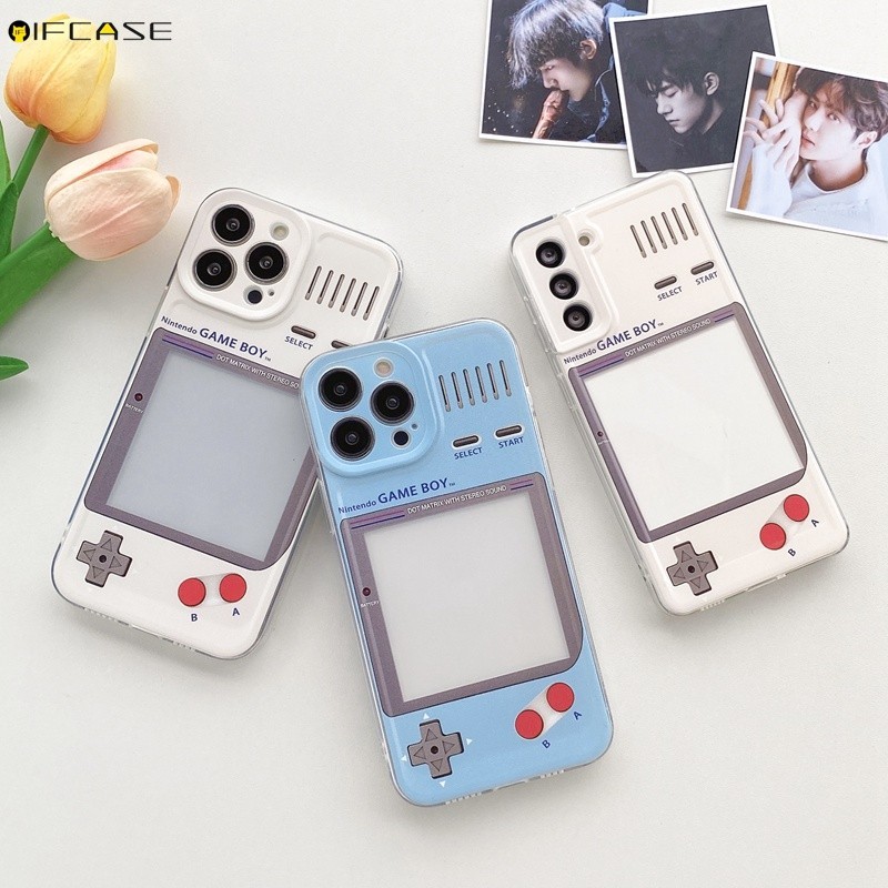 สําหรับ Xiaomi 14T Poco C40 F5 F2 X4 X3 Pro F4 F3 GT NFC X2 M4 M2 Civi 2 เคสโทรศัพท์ตลกเกมคอนโซลใส่การ์ดกรอบรูปสร้างสรรค์น่ารักโปร่งใสนุ่มกรณีฝาครอบ