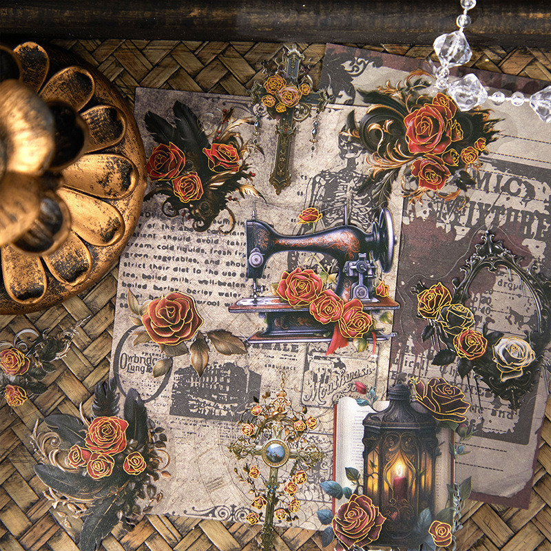 20 ชิ ้ นปราสาทกลางคืนสติกเกอร ์ กันน ้ ําชุดสําหรับ Art Journaling Planners สมุดภาพ DIY งานฝีมือตกแต ่ ง