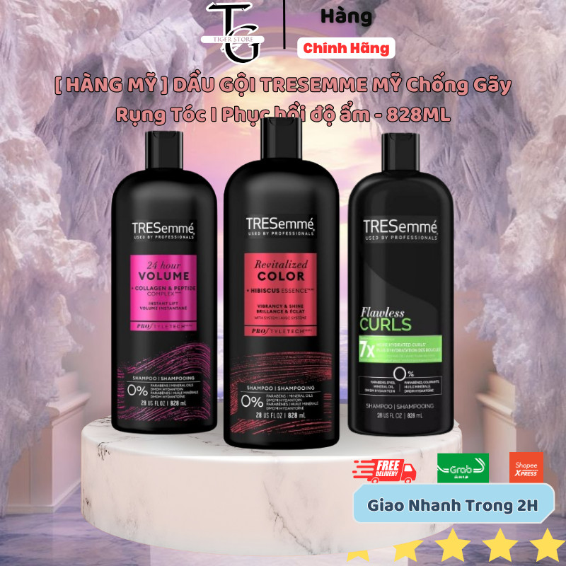 [ Us Product ] TRESEMME Us Shampoo Against Hair Loss I Restore Moisture - 828ML