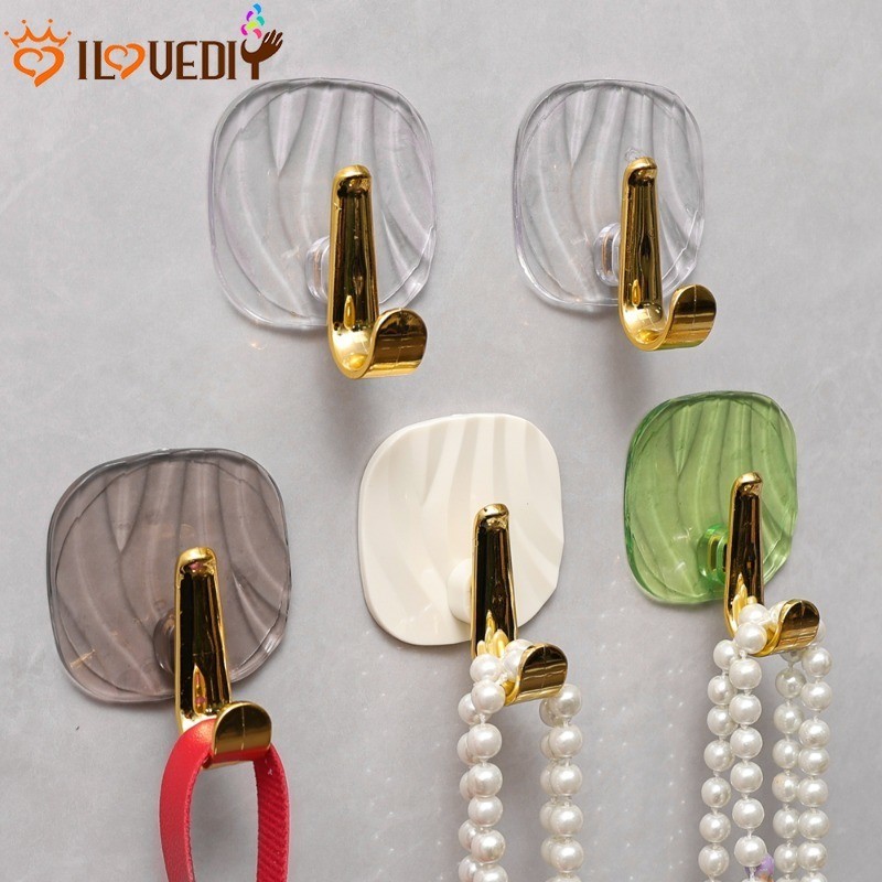 [ Featured ] ตะขอแขวนติดผนังห้องน้ํา - ชั้นเก็บของประหยัดพื้นที่ - ที่แขวนประตูตู้เสื้อผ้า - ที่แขวนของ กันน้ํา กันชื้น - อุปกรณ์จัดระเบียบในครัวเรือน