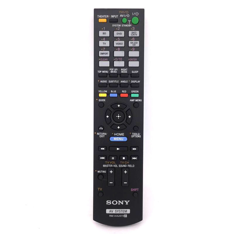 เปลี่ยนใหม่สําหรับ Sony RM-AAU072 ระบบ AV โฮมเธียเตอร์รีโมทคอนโทรล HT-CT15