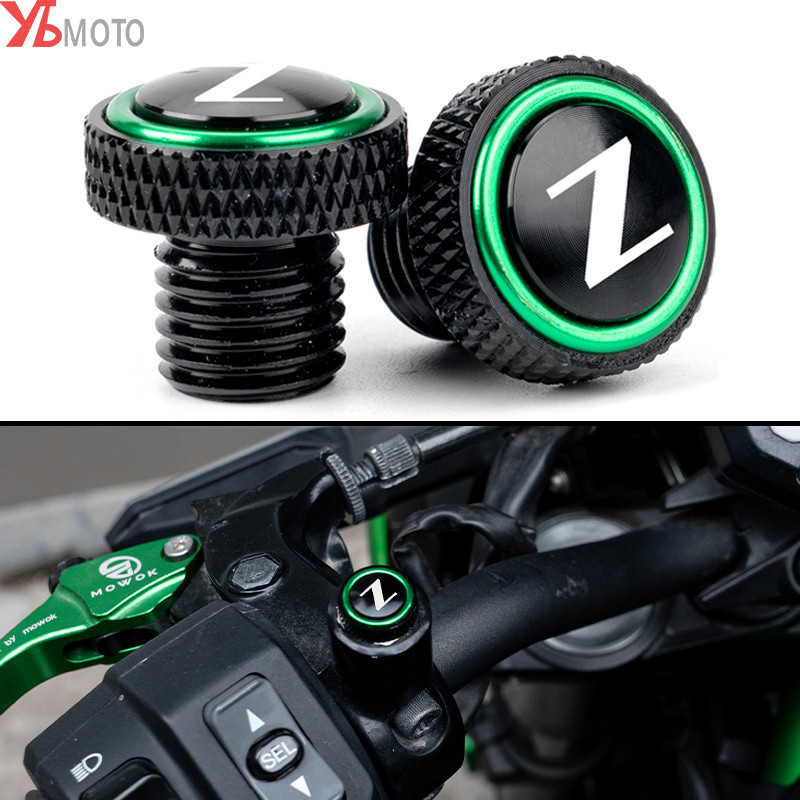 สกรูฝาครอบกระจกมองหลัง อุปกรณ์เสริม สําหรับรถจักรยานยนต์ Kawasaki Z900 Z750 Z650 Z400 Z900RS Z1000 Z800 Z 900 M10