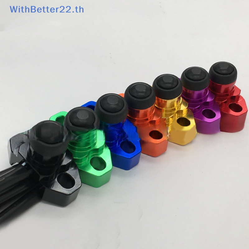 เพิ่มเติมอุปกรณ์เสริมรถจักรยานยนต์ดัดแปลงอลูมิเนียม CNC Start Horn Flout แซงวิทยุ Power TH