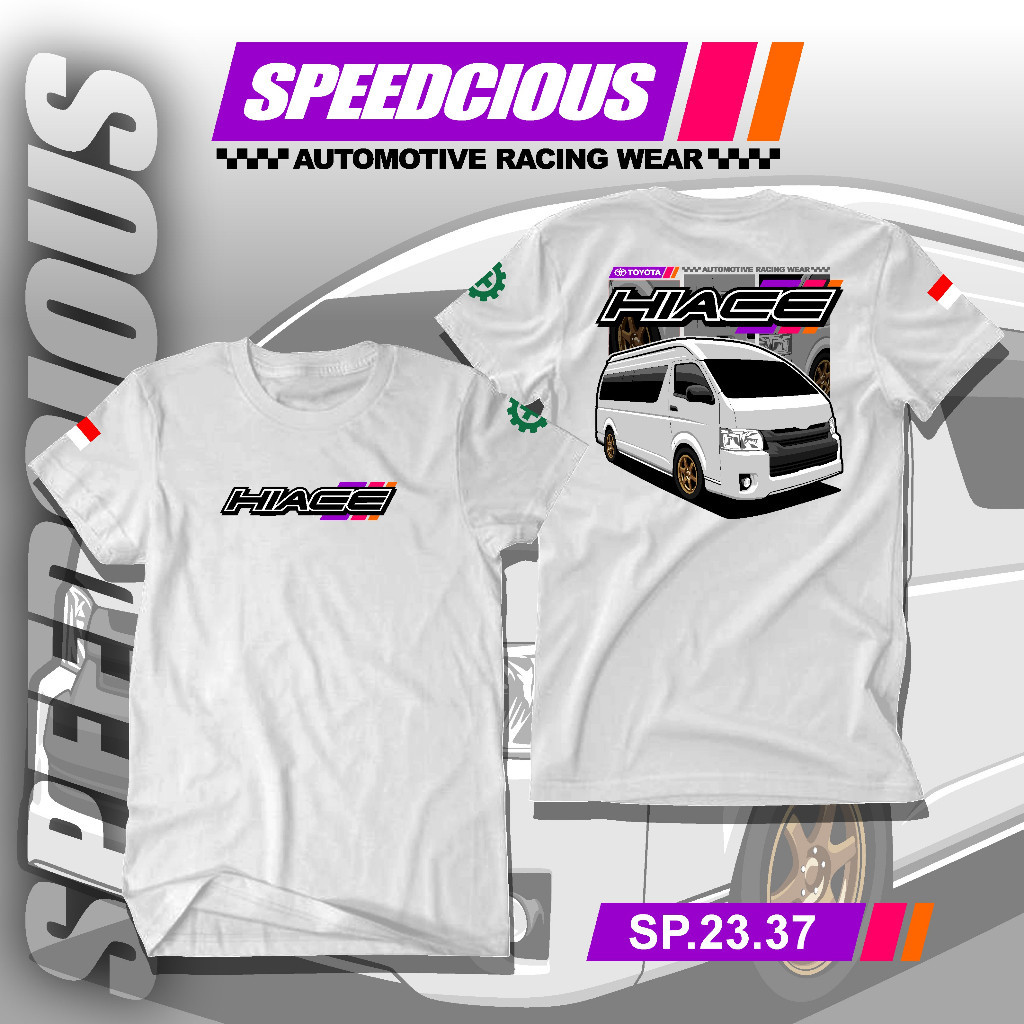 KATUN Toyota Hiace Car T-shirt Modification Diesel Power T-shirt Screen Printing Flag Sleeves and Au