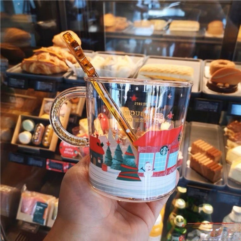 Starbucks แก้วกาแฟ ลายคนขนมปังขิง เปลี่ยนสีได้ 355 มล. ของขวัญคริสต์มาส - รูปที่ 3